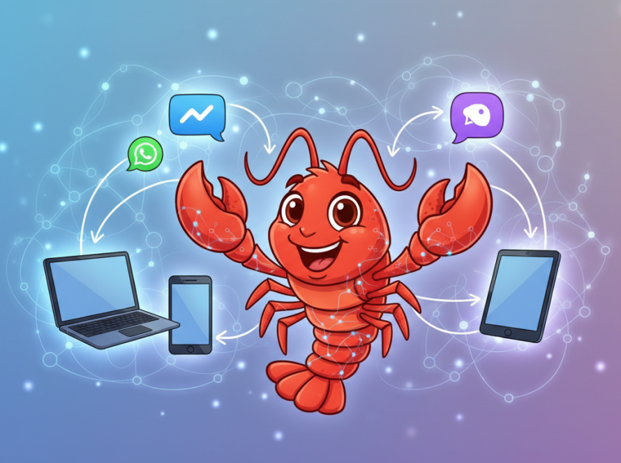 Header illustration of Moltbot automation stack